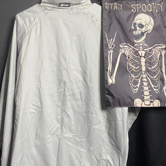 K-Way Windbreaker Jacket Carson Valley Inn Casino Logo Full Zip M - Picture 2 of 5